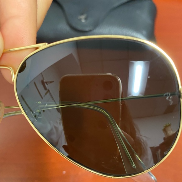 Gold classic aviators polarized - Picture 4 of 7
